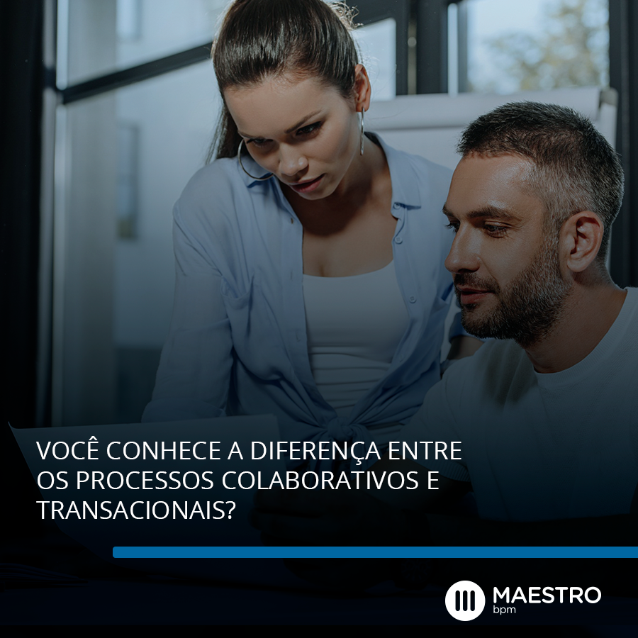 A diferença entre os processos colaborativos e transacionais